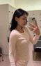 貓人秋衣秋褲套裝女士保暖內衣春秋純棉打底秋冬棉毛衫女學(xué)生薄款透氣 淺粉【親膚純棉面料】 L 【體重100-110斤】 曬單實(shí)拍圖