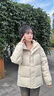 鴨鴨（YAYA）蓄熱短款羽絨服女2025年冬季新款時尚休閑寬松加厚保暖小個子外套 米色 M (建議110-125斤) 曬單實拍圖