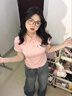 LDBE粉色polo領(lǐng)短袖T恤女2025新款夏季正肩修身顯瘦甜美百搭上衣體恤 粉色 S 【90斤以內(nèi)】 曬單實(shí)拍圖