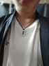 中國黃金（CHINA GOLD）和田玉平安扣吊墜男女款玉墜玉佩情侶玉石項(xiàng)鏈七夕情人節(jié)生日禮物 京速達(dá)*平安扣約20mm黑繩可調(diào)節(jié)/進(jìn)口冰絲棉繩 曬單實(shí)拍圖