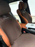 奔馳汽車(chē)坐墊GLC260 GLB A180L E300L C200L GLA GLK亞麻真皮座墊 咖啡色【標準版】 曬單實(shí)拍圖