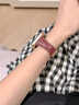 watchbond適用蘋(píng)果Apple iwatch s11手表s10表帶s9/s8女士款四葉花草磁吸扣真皮表帶s7/SE女生42mm牛皮腕帶 小蠻腰真皮-四葉草磁吸扣-米白-淺金白花 38/40/41 曬單實(shí)拍圖