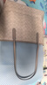 蔻馳（COACH）女包 托特包CITY系列大號老花通勤手提單肩包送女友 CV976 豆沙色 SVPWH 曬單實(shí)拍圖