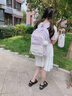 書(shū)包初中生女生大容量減負小學(xué)生二三到六年級女童雙肩背包高顏值 紫色+掛飾 曬單實(shí)拍圖