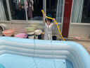 Bestway百適樂兒童充氣游泳池加厚嬰兒家用洗澡池寶寶戲水池 2.6m+電泵 曬單實拍圖
