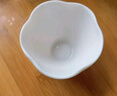 蘇氏陶瓷（SUSHI CERAMICS）羊脂玉功夫茶杯中國白花瓣荷口個(gè)人杯子陶瓷主人杯（亮光）禮盒裝 曬單實(shí)拍圖