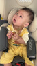貝倍適（BAYBETSS）兒童安全座椅汽車用0-4-12歲寶寶360度旋轉(zhuǎn)嬰兒車載坐椅ISOFIX 米灰色【遮陽棚+上拉帶+側(cè)保護】 曬單實拍圖