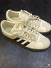 adidas T頭鞋 VL COURT復古板鞋德訓鞋男女阿迪達斯輕運動(dòng) 漢玉白/黑色/樹(shù)脂黃   37 曬單實(shí)拍圖