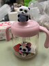 貝親兒童牛奶杯1-3歲寶寶喝水喝奶PPSU直飲奶瓶雙吸管水杯 粉色330mL 曬單實拍圖