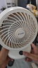 海爾（Haier）可充電電風(fēng)扇臺(tái)式風(fēng)扇桌面家用小型臺(tái)扇小風(fēng)扇輕音廚房壁扇宿舍臥室辦公搖頭渦輪空氣循環(huán)扇 基礎(chǔ)款LSF-CM101(W) 曬單實(shí)拍圖