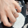 MZMZ鉑金情侶戒指pt950白金結訂婚時(shí)尚鉆戒情人節生日禮物送女友老婆 本地倉次日達-輕奢初心活口對戒 曬單實(shí)拍圖