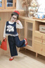 可英 GOWINBABY女童套裝學(xué)院風(fēng)2025秋季新款女孩牛仔馬甲秋裝女寶甜美可愛(ài)兩件套 藍(lán)色 130 （適合身高120cm-130cm） 曬單實(shí)拍圖