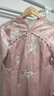 浮夏小個子大碼喜婆婆裝婚宴高貴平時可穿旗袍刺繡禮服春夏喜媽媽裝 藕色 XL 曬單實拍圖