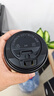得力（deli）280ml帶蓋紙杯/奶茶飲料杯咖啡杯 一次性水杯雙層加厚 50套 LL218 曬單實(shí)拍圖