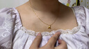 六桂福珠寶余生有你黃金項鏈女足金美人魚尾吊墜七夕情人節(jié)禮物送女友生日 京速達/小魚尾吊墜*K金鏈*品牌禮盒 曬單實拍圖