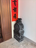 藍桂石雕門(mén)墩抱鼓石一對家用門(mén)口石獅子麒麟貔貅青石仿古做舊石鼓石墩 麒麟一對 高80cm 曬單實(shí)拍圖