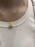 六桂福珠寶 LIU GUI FU JEWELRY狐貍足金黃金吊墜2025年新款輕奢小眾純金項(xiàng)鏈?zhǔn)罪椘呦ΧY物送女友 足金小狐貍吊墜+送s925銀鏈子 0.58克 曬單實(shí)拍圖
