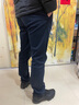 羅蒙休閑褲男2025新款秋季高質(zhì)感毛呢直筒男士褲子秋冬修身男褲 黑色 32 【2尺5適合140斤左右】 曬單實(shí)拍圖