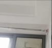睦歌免打孔伸縮晾衣桿晾衣架窗簾桿衣柜掛衣桿衛生間不銹鋼隔斷浴簾桿 銀色2.13-3米【32不銹鋼管徑】 曬單實(shí)拍圖
