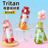 希樂(lè)水杯兒童tritan塑料杯高顏值隨手杯女士戶外便攜運(yùn)動(dòng)杯子大容量 曬單實(shí)拍圖