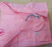 京東京造 兒童雨衣帶大書(shū)包位男童女童女孩加長(cháng)全身學(xué)生雨披 粉色2xl 曬單實(shí)拍圖