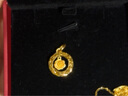 周大福 爆閃玫瑰花園足金黃金吊墜(工費(fèi)380)約3g EOF1235 曬單實(shí)拍圖