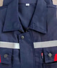 乾朗 春秋防靜電工作服套裝男女長袖厚款耐磨勞保服帶反光條電焊工服汽修工程服加油站電力局工裝可定制logo 藏藍(lán)色春秋套裝180 曬單實(shí)拍圖