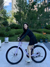 永久公路車(chē)自行車(chē)成年人女生平把禧瑪諾變速碟剎入門(mén)級女性公路自行車(chē) 夢(mèng)幻紫【更符合女性習慣的車(chē)架設計】 鋼架-S碼|145-165cm 24速（搭載禧瑪諾變速器） 曬單實(shí)拍圖