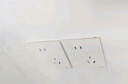 公牛（BULL）開關(guān)插座G57蝶翼超薄一開單控五孔帶開關(guān)插座G57E333A暮雪白暗裝 曬單實拍圖