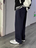 倉石一樹(shù)潮牌直筒休閑褲男士春季季新款百搭時(shí)尚簡(jiǎn)約高級感闊腿高端長(cháng)褲 藏青色 XL 曬單實(shí)拍圖