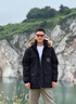 JEEP SPIRIT極寒冬季男士羽絨服加厚寬松工裝休閑加肥加大碼毛領(lǐng)加厚保暖外套 黑色【真貉子毛領(lǐng)】 L 【100-120斤】 曬單實(shí)拍圖