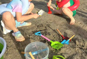 墨斗魚兒童趕海工具神器挖沙鏟子玩水玩土寶寶沙灘玩具園藝用品5件套 曬單實(shí)拍圖