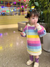 G.DUCKKIDS小黃鴨童裝女童連衣裙秋裝2025新款兒童裙子洋氣小女孩連帽衛(wèi)衣裙 花色 80 7-11月(建議寶寶75-85cm)cm 曬單實(shí)拍圖