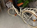 飛鴿（FLYING PIGEON）自行車(chē)成人通勤車(chē)自行車(chē)學(xué)生單車(chē)成人自行車(chē)通勤自行車(chē)女士自行車(chē) 標配奶油米|單速|(zhì)輻條輪+禮包 26寸適合160-185cm 曬單實(shí)拍圖