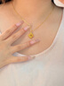 中國黃金四葉草黃金項鏈女2025新款18k金吊墜生日禮物送女友媽媽老婆紀念 K金吊墜[送S925鏈]+證書(shū)禮盒 曬單實(shí)拍圖
