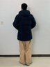 波司登（BOSIDENG）25新款冬季羽絨服90絨男短款厚實(shí)休閑通勤百搭外套B250245105 墨石藍(lán)|5984 2XL 190/108A 體重約170-180斤 曬單實(shí)拍圖