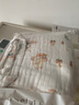 嫚熙【2條裝】嬰兒紗布浴巾超柔棉寶寶洗澡巾新生兒童浴巾105cm 曬單實(shí)拍圖