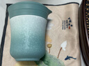 膳魔師（THERMOS）茶旅套裝戶(hù)外露營(yíng)旅行茶具便攜辦公保溫茶壺茶杯教師節禮物TCMU 【升級涂層內膽-熱賣(mài)推薦】豆青 曬單實(shí)拍圖