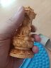 崖柏木雕西方三圣人物佛像擺件阿彌陀佛大勢至菩薩凈瓶觀音工藝品 崖柏木(高12厘米) 曬單實拍圖