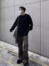 H8厚底德比鞋男2025新款黑色馬丁靴通勤工作鞋子增高大頭鞋休閑皮鞋 碳黑色 （米奇升級(jí)版） 42 （皮鞋碼） 曬單實(shí)拍圖