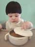 英氏（YEEHOO）寶寶輔食碗 嬰兒輔食工具 兒童餐具 寶寶吃飯專(zhuān)用 一歲以上喝湯 寶寶小碗 曬單實(shí)拍圖
