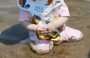 B.Duck小黃鴨嬰幼兒泳衣女寶寶連體短袖游泳裝備可愛女孩泡溫泉兒童泳衣 曬單實(shí)拍圖