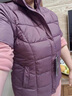 短袖中袖女裝羽絨服馬甲短袖馬夾外套女秋冬裝背心外穿半袖羽絨 葡萄紫 4XL_(155-165斤） 曬單實(shí)拍圖