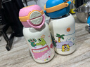 特美刻兒童保溫杯316不銹鋼水杯幼兒園小學(xué)生水壺寶寶大容量上學(xué)吸管杯 藍色550ml 曬單實(shí)拍圖
