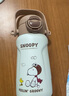 史努比（SNOOPY）保溫杯兒童316L不銹鋼大容量吸管水壺男女士學(xué)生便攜上學(xué)喝水杯子 曬單實(shí)拍圖