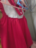 優(yōu)奇周歲女寶寶禮服夏季嬰兒夏裝衣服紅色旗袍連衣裙夏天抓周冠衣中式 曬單實(shí)拍圖