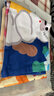靚滌兒童幼兒園被子收納袋衣服行李袋裝被褥的手提袋子學(xué)生裝棉被褥用 快樂(lè )聚會(huì )【耐磨牛仔布】+姓名牌 特大號80*65（適合被子三件套） 曬單實(shí)拍圖