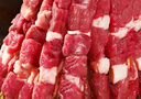 果勛牛肉串 凈重650g  共50串 春日燒烤食材套餐生鮮牛肉BBQ烤串 曬單實(shí)拍圖