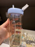 HEGEN海格恩吸管杯兒童水杯學(xué)飲杯奶瓶1-3-6歲直飲吸管嬰兒寶寶牛奶杯 【熱銷(xiāo)TOP】 吸管杯-莫蘭迪藍(lán) 曬單實(shí)拍圖