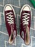 匡威（Converse）官方 1970S男女運動(dòng)帆布鞋美拉德酒紅色紫色A01448C A01448C 酒紅色 38 曬單實(shí)拍圖